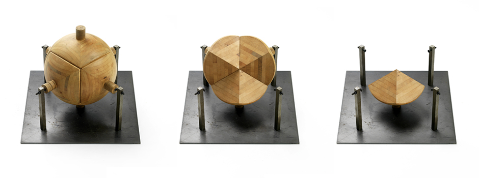Spherical shape wood